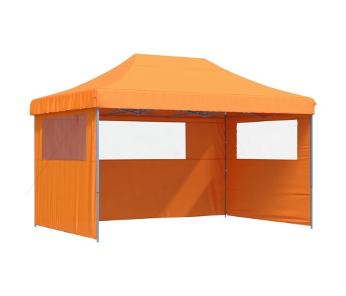 Tienda de fiesta plegable Pop-Up 3 paredes laterales naranja