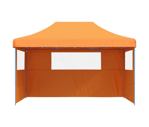 Tienda de fiesta plegable Pop-Up 3 paredes laterales naranja