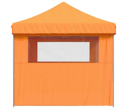 Tienda de fiesta plegable Pop-Up 3 paredes laterales naranja