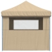 Tienda de fiesta plegable Pop-Up con 4 paredes laterales beige