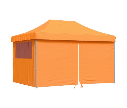 Tienda de fiesta plegable Pop-Up 4 paredes laterales naranja