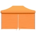 Tienda de fiesta plegable Pop-Up 4 paredes laterales naranja