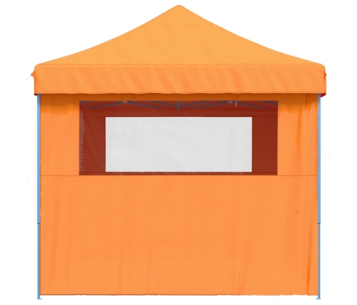 Tienda de fiesta plegable Pop-Up 4 paredes laterales naranja