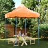 Tienda de fiesta plegable Pop-Up naranja 200x200x306 cm