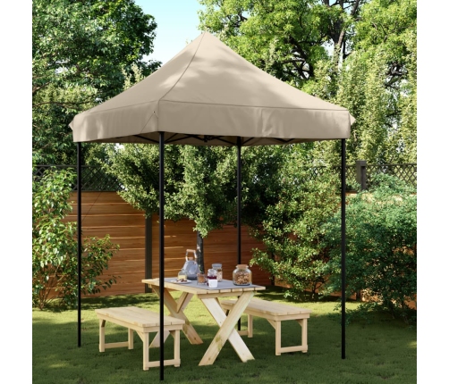 Tienda de fiesta plegable Pop-Up taupe 200x200x306 cm