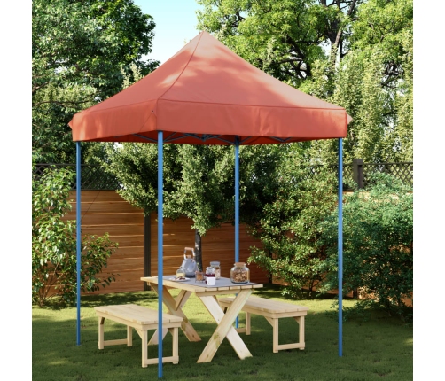 Tienda de fiesta plegable Pop-Up terracota 200x200x306 cm