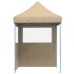 Tienda de fiesta plegable Pop-Up con 2 paredes laterales beige