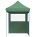 Tienda de fiesta plegable Pop-Up con 2 paredes laterales verde