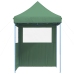 Tienda de fiesta plegable Pop-Up con 2 paredes laterales verde