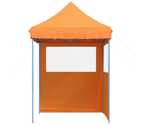 Tienda de fiesta plegable Pop-Up 2 paredes laterales naranja