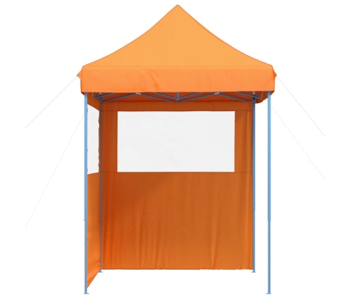 Tienda de fiesta plegable Pop-Up 2 paredes laterales naranja