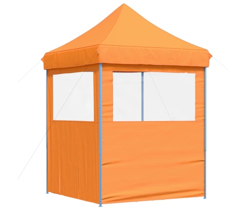 Tienda de fiesta plegable Pop-Up 2 paredes laterales naranja