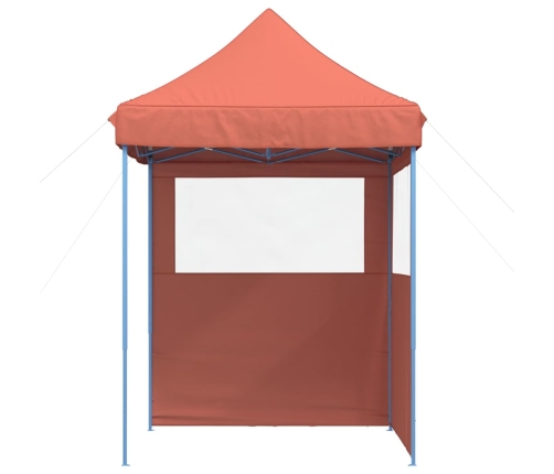 Tienda de fiesta plegable Pop-Up 2 paredes laterales terracota