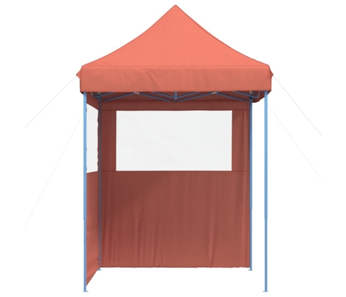Tienda de fiesta plegable Pop-Up 2 paredes laterales terracota