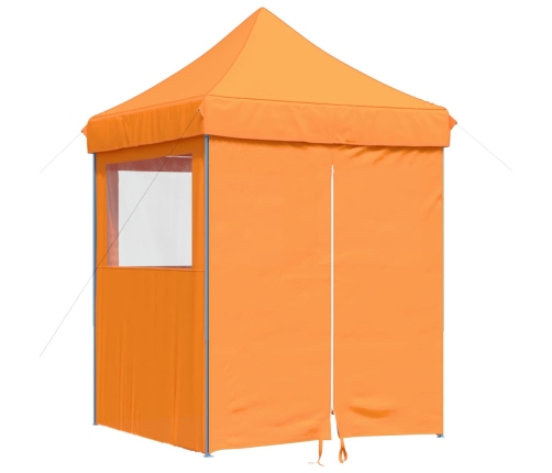 Tienda de fiesta plegable Pop-Up 4 paredes laterales naranja