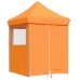 Tienda de fiesta plegable Pop-Up 4 paredes laterales naranja