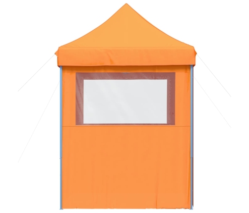 Tienda de fiesta plegable Pop-Up 4 paredes laterales naranja