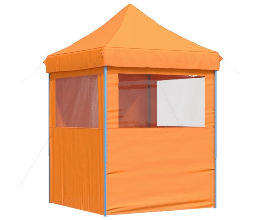 Tienda de fiesta plegable Pop-Up 4 paredes laterales naranja