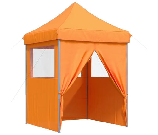 Tienda de fiesta plegable Pop-Up 4 paredes laterales naranja