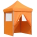 Tienda de fiesta plegable Pop-Up 4 paredes laterales naranja