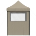 Tienda de fiesta plegable Pop-Up con 4 paredes laterales taupe