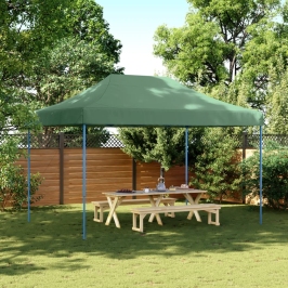 Tienda de fiesta plegable Pop-Up verde 410x279x315 cm