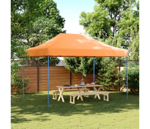 Tienda de fiesta plegable Pop-Up naranja 410x279x315 cm