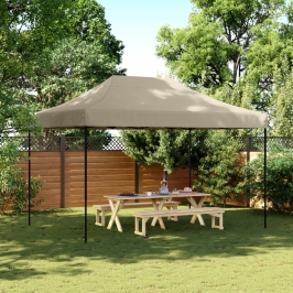 Tienda de fiesta plegable Pop-Up taupe 410x279x315 cm