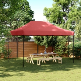 Tienda de fiesta plegable Pop-Up burdeos 410x279x315 cm