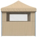 Tienda de fiesta plegable Pop-Up con 3 paredes laterales beige