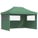 Tienda de fiesta plegable Pop-Up con 3 paredes laterales verde