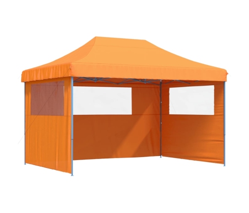 Tienda de fiesta plegable Pop-Up 3 paredes laterales naranja