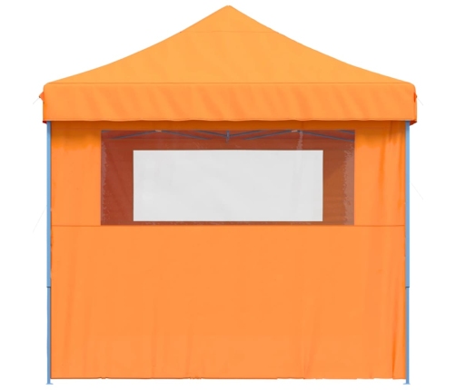 Tienda de fiesta plegable Pop-Up 3 paredes laterales naranja