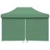 Tienda de fiesta plegable Pop-Up con 4 paredes laterales verde