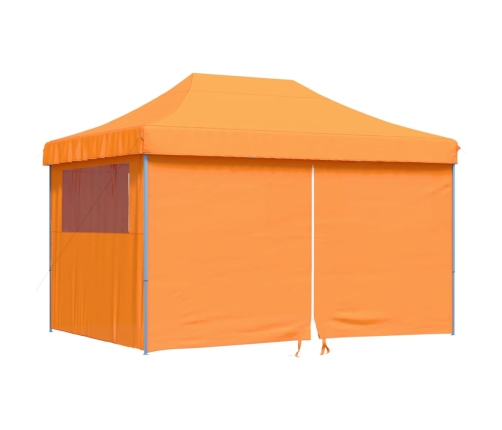 Tienda de fiesta plegable Pop-Up 4 paredes laterales naranja