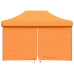 Tienda de fiesta plegable Pop-Up 4 paredes laterales naranja