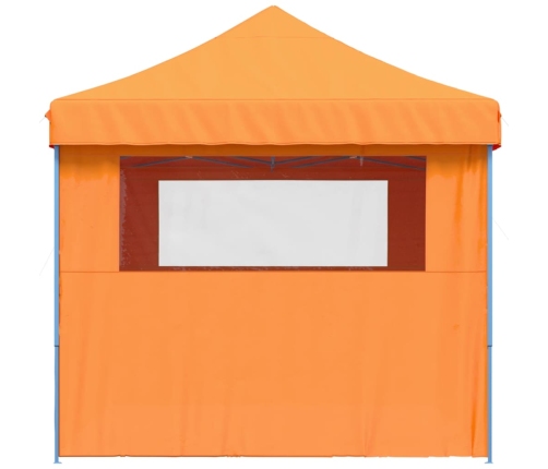 Tienda de fiesta plegable Pop-Up 4 paredes laterales naranja