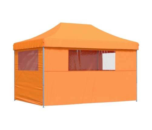 Tienda de fiesta plegable Pop-Up 4 paredes laterales naranja