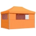 Tienda de fiesta plegable Pop-Up 4 paredes laterales naranja