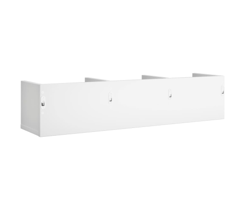 Mueble de pared madera de ingeniería blanco 75x18x16,5 cm