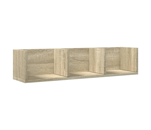 vidaXL Mueble de pared madera de ingeniería roble Sonoma 75x18x16,5 cm