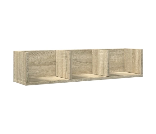 Muebles de pared 2 uds madera de ingeniería roble Sonoma