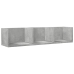 Mueble de pared madera ingeniería gris hormigón 75x18x16,5 cm