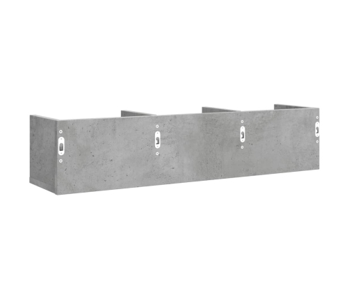 Mueble de pared madera ingeniería gris hormigón 75x18x16,5 cm