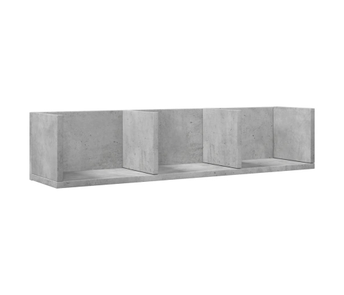 Muebles de pared 2 uds madera de ingeniería gris hormigón