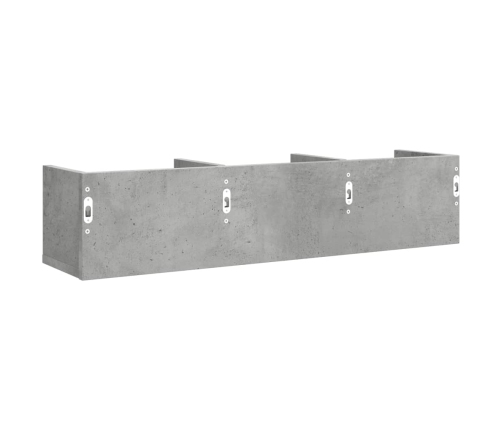 Muebles de pared 2 uds madera de ingeniería gris hormigón