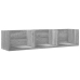 Mueble de pared madera ingeniería gris Sonoma 75x18x16,5 cm