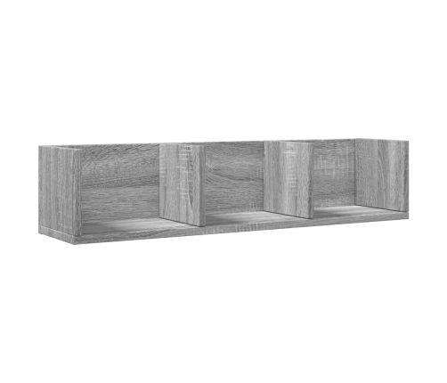 Muebles pared 2 uds madera ingeniería gris Sonoma 75x18x16,5 cm