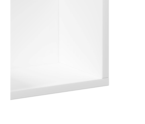 vidaXL Muebles de pared 2 uds madera ingeniería blanco 99x18x16,5 cm