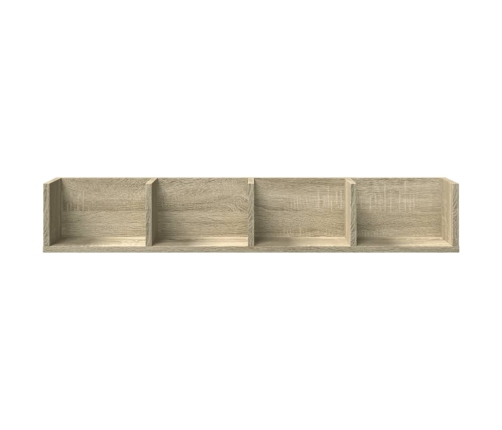 Mueble de pared madera de ingeniería roble Sonoma 99x18x16,5 cm